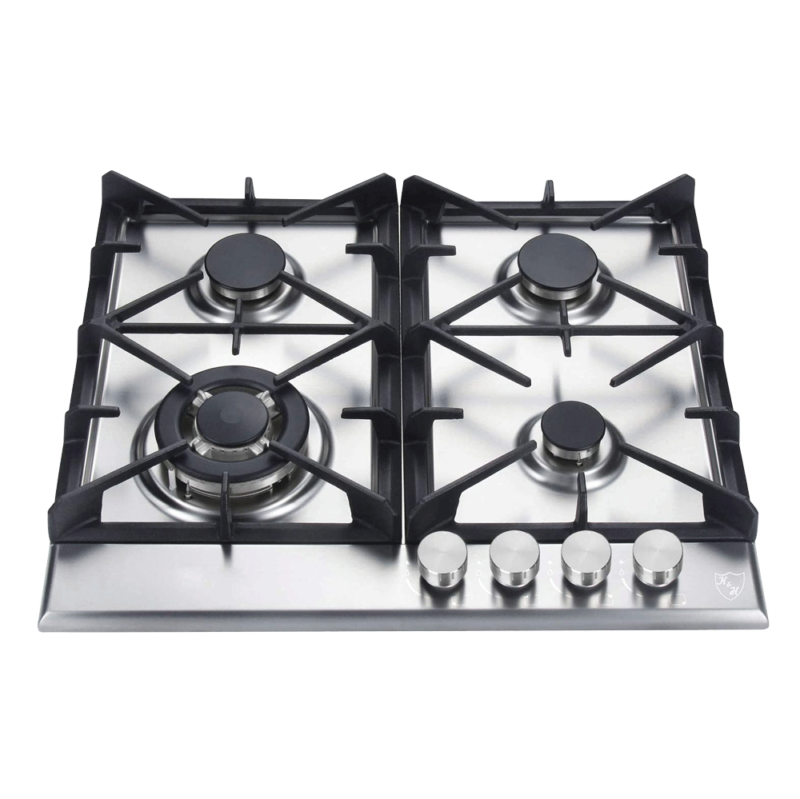 K&H 4 Burner 24 Built-in LPG Gas Stainless Steel Cast Iron Cooktop  4-24-SSW-LPG - Kitchen & Home