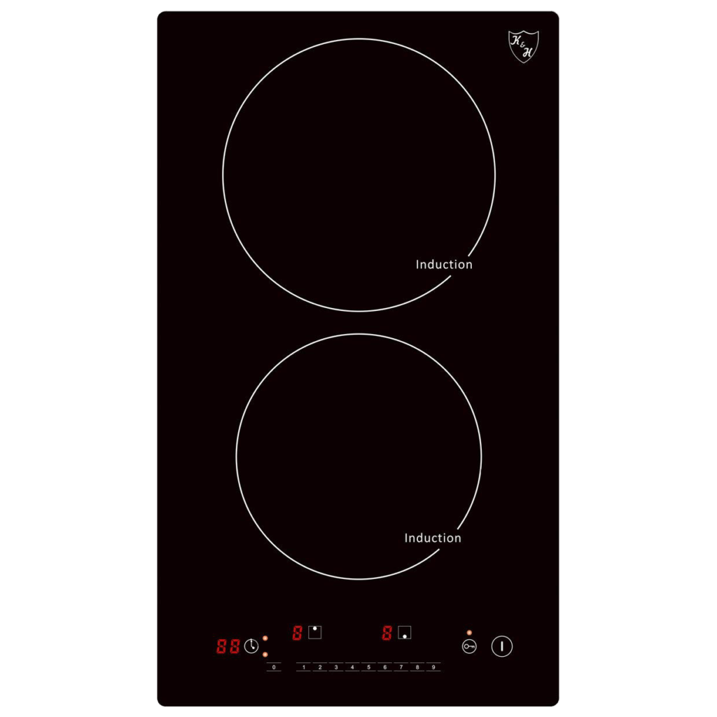 Karinear 12 Inch 2 Burners Plug in Electric Ceramic Cooktop